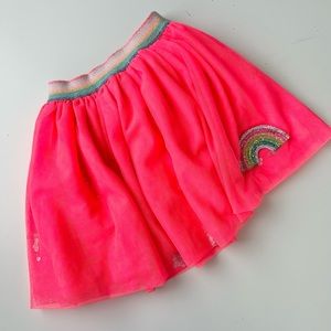Billieblush Neon Pink Rainbow Skirt